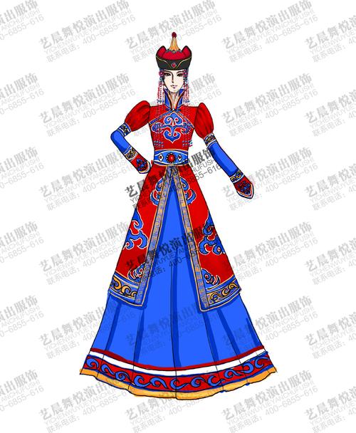 热线:13521676899【产品介绍:】蒙古表演服装定制,蒙古舞蹈服装设计